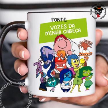 Imagem de Caneca de Cerâmica Divertidamente Novas Emoções Alegria Raiva Medo Tri