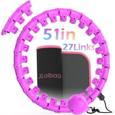 Imagem de Aro de fitness pesado Hula Hoop JLoibao Infinity 130-130 cm