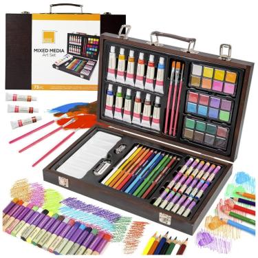 Imagem de Lápis de Cor Profissional 73pc Aquarela, Acrylica, COLOUR BLOCK