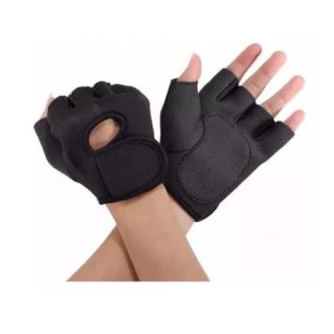 Imagem de Luva Ciclismo, Luva Academia Musculação Treino Unissex Ajustável(COR PRETA 1 UNIDADE (1 PAR))