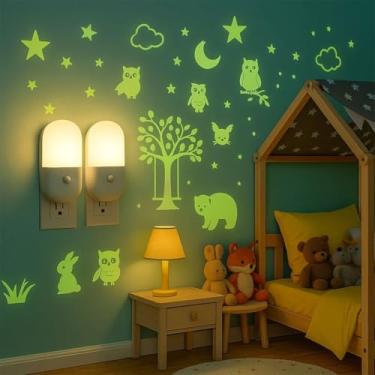 Imagem de Abajur LED Mini Noturno Bivolt para Quarto Infantil: Luminária de Tomada em Acrílico - Luz Suave e Confortável para Bebês e Crianças Decora com um toque Suave e Elegante Cor Branco