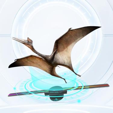 Imagem de Ventilador holográfico 3D de 42 cm (42 cm) com WiFi e controle de aplicativos – Projetor holográfico LED para telas giratórias transparentes, perfeito para presentes, decorações e publicidade (Q42