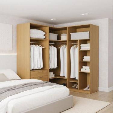 Imagem de Guarda-Roupa Modulado 3 Peças sem Portas Jade CabeCasa MadeiraMadeira 