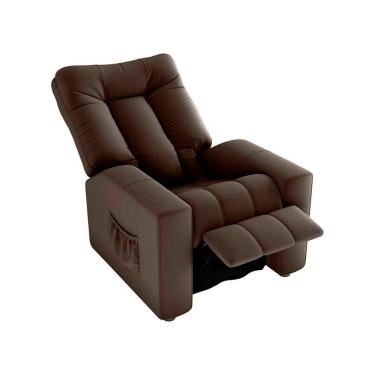 Imagem de Poltrona Do Papai Reclinável Pallas Matrix Veludo Marrom