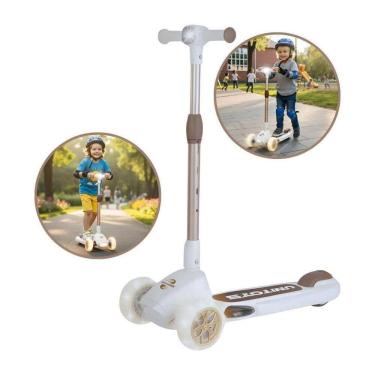 Imagem de Patinete Super Leds 3 Rodas Branco