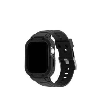 Imagem de Pulseira de Bumper para Apple Watch 44mm e 45mm, Preta - IPLACE