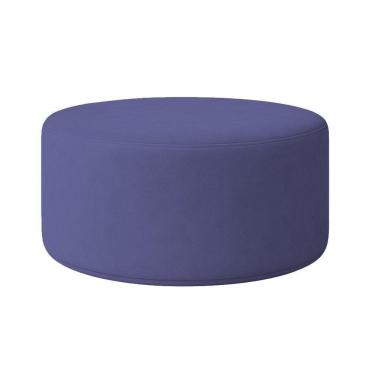 Imagem de Puff Redondo Cartagena 1 Metro Veludo - 7 Decor Azul Marinho