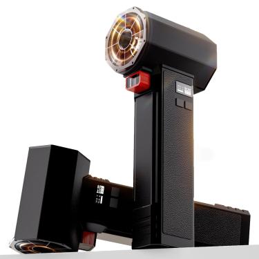 Imagem de PERFORMANCE GURU Soprador de secador turbo grande para carro, impulso de até 1,6 kg, potência máxima 750W e 64 mm soprador de folhas sem fio super elétrico, para cuidados com o gramado e secagem de