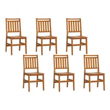 Imagem de Kit 6 Cadeiras Rebeca Madeira Maciça