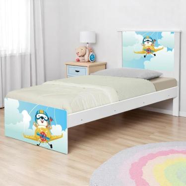 Imagem de Cama Juvenil Zap Com Cabeceira Ursinho Patrulheiro
