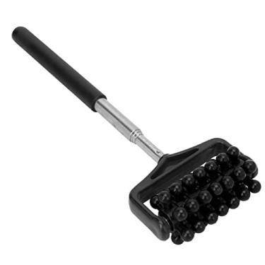 Imagem de Zerodis Rolo Muscular Telescópico Saúde Beleza Cuidados Pessoais Produtos de Massagem Produtos de Massagem Massageador de Cabeça Confortável Rotação 360 para Alívio de Dores Nas Costas e Relaxamento Muscular (Preto)