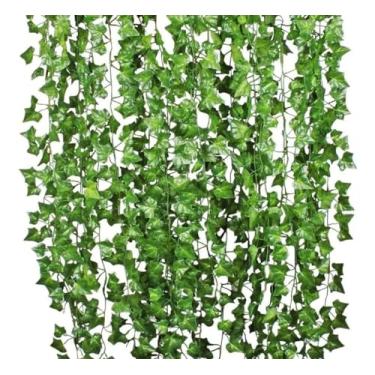 Imagem de Kit 03 Trepadeiras Heras Artificiais 2 mts. Folhagens, Correntes