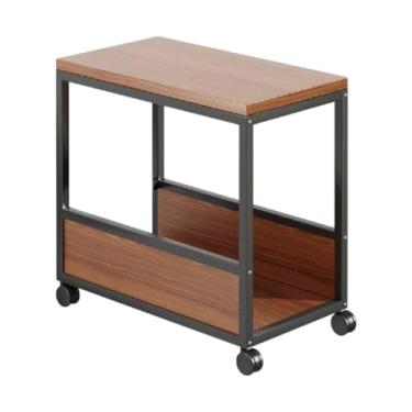 Imagem de BaotyJie Suporte móvel para cpu, 2 camadas, torre para pc, com rodas, caixa de cpu, carrinho de rolamento, rack de host móvel, suporte de torre de computador