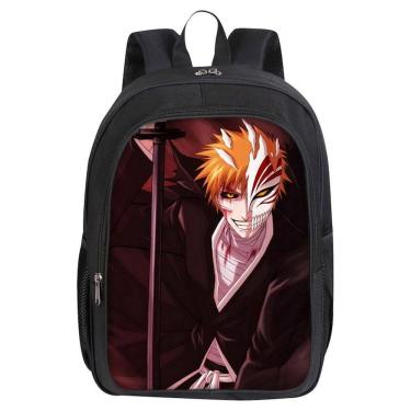 Imagem de Mochila Bleach Kurosaki Ichigo Cartoon Kids School 30x16x40cm