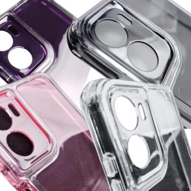 Imagem de Capa Capinha Moto G05 Case 6,67 Polegadas Compatível com Proteção e Estilo em Dobro, Material em TPU+PC - Acompanha 01 Película Tela 3D (Roxo, Motorola Moto G05)