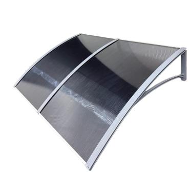 Imagem de Toldo Policarbonato 1.60x70 cm Alta Resistência Proteção UV Área Externa Cobertura Portas e Janelas, Cobertura para Áreas Externas, Portas e Janelas(Cinza c/Fumê)