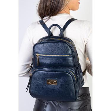 Imagem de Mochila pequena de couro liso Zoey-Feminino