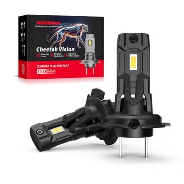 Imagem de Lâmpada de Farol H7 Branca — Lâmpada de Farol LED H7 Legal para Uso nas Estradas do Reino Unido — Luz LED Principal e Baixa sem Erro CANBUS — 12V 55W 6500K Feixe Alto e Baixo