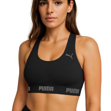 Imagem de Top Sem Costura - Puma - Tam P - Preto