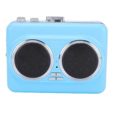 Imagem de Asixxsix Cassette Player, Portable Cassette Player com Built in Speaker e 3,5 mm Headphone Jack, para MP3, Digital Converter para quarto, viagens, atividades ao ar livre (BLUE)