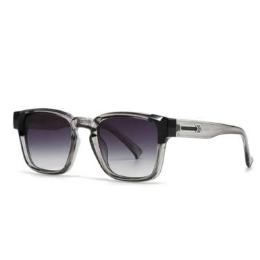 Imagem de VFDHN Óculos de Sol Fashion Retrô Masculino Feminino Luxo Preto Degradê UV400 (TYJ367-5)