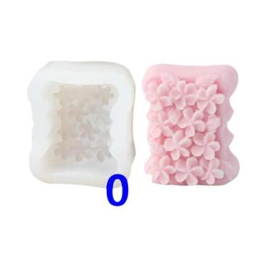 Imagem de Molde De Silicone Para Sabonete Com Padrão Floral 3D, Ferramenta DIY P
