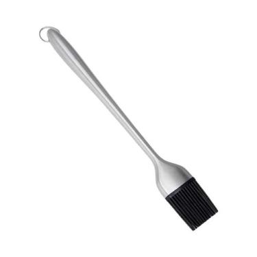 Imagem de Pincel De Silicone Para Churrasco Com Cabo De Aço Inoxidável Livre De 
