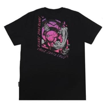 Imagem de Camiseta Santa Cruz Roskopp Break Center - Preto-Masculino