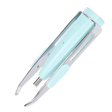 Imagem de Ymiko Pinça de Sobrancelha Com Câmera 10X Zoom App Conectado Com LED Iluminado Em Aço Inoxidável Pinça de Remoção de Pêlos Faciais para Modelagem e Tratamento Precisos das Sobrancelhas (GREEN)