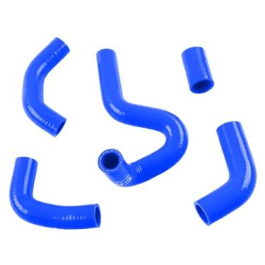 Imagem de XAJINGSU Kit de mangueira de refrigeração de radiador de silicone para Ducati 999 999S 999R 749 S R 2003 2004-2006 (AZUL)