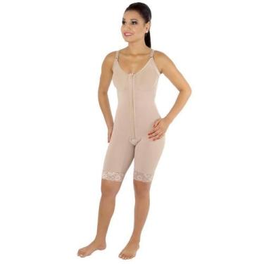 Imagem de Cinta Modeladora - Modelo Macaquinho Tamanho G Cor Nude - Corpo Pele