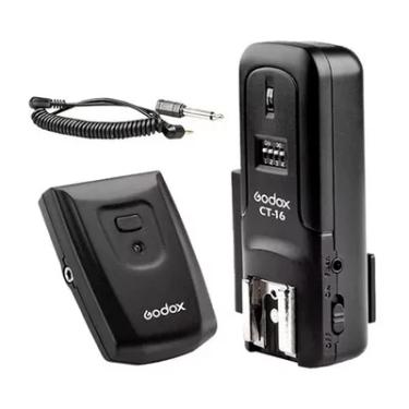 Imagem de Radio Flash Godox Ct16 Canais, Com Transmissor E Receptor
