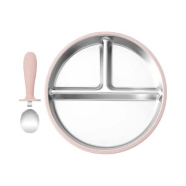 Imagem de Conjunto De Tigelas Para Alimentação De Bebês 3PCS Prato De Aço Inoxid