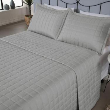 Imagem de Cobre Leito Casal Colcha Cama Box Padrão Roupa de Cama Soft Matelado 0