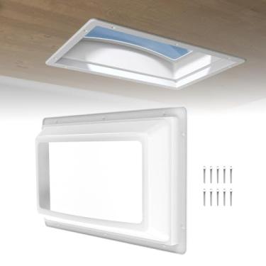 Imagem de RVGUARD Cúpula interna de claraboia RV para abertura de 35,56 x 55,88 cm, cúpula interna de substituição para caminhão de quinta roda, resistente a UV, parafusos incluídos, janela transparente
