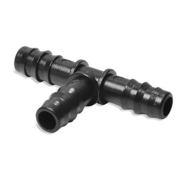 Imagem de 10 peças de encaixe de farpa de PVC 3/4 - T redutor de PVC farpado - Encaixe de mangueira farpada SCH 40 - T de inserção farpada de 9,5 cm - Acessórios de mangueira para mangueira de tubulação Linha