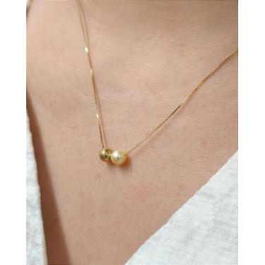 Imagem de Colar Solunare Ouro 18k com Pérola Natural 5mm