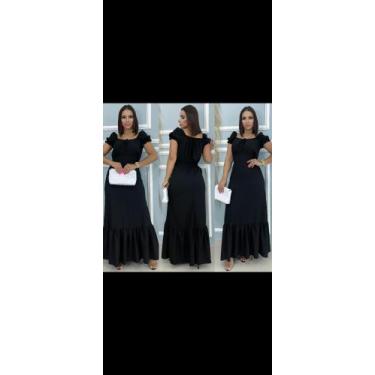 Imagem de Vestido longo preto - Knup, Preto, M