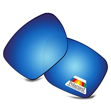 Imagem de Bwake Lentes de reposição para óculos de sol Oakley Sylas OO9448 57 mm / Sylas XL OO9448 60 mm polarizadas, Azul gelo polarizado, Oakley Sylas XL OO9448