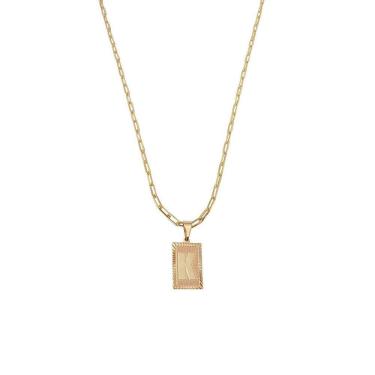 Imagem de Cordão 45Cm Masculino Feminino Pingente Letra K Banhado Ouro