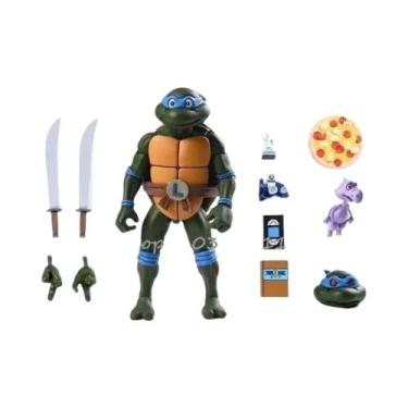 Imagem de Figura De Ação Leonardo Tartaruga Ninja NECA Pizza Club Turtles Raphae