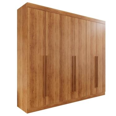 Imagem de Guarda-roupa Casal 100% Mdf 6 Portas 4 Gavetas Grécia Neve