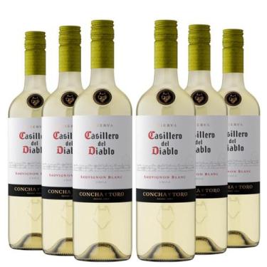 Imagem de KIT 6 Vinho Branco Casillero del Diablo Sauvignon Blanc 750ml
