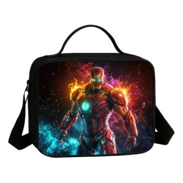 Imagem de Lancheira Termica Escolar Avulsa Estampa Infantil Realista Filme Heroi