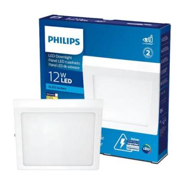 Imagem de Luminária Plafon led 12w Philips 6500k Sobrepor Bivolt