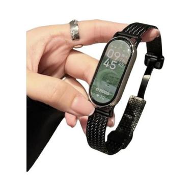 Imagem de Pulseira Magnética De Aço Inoxidável Para Xiaomi Mi Band 10 9 8 NFC Ac