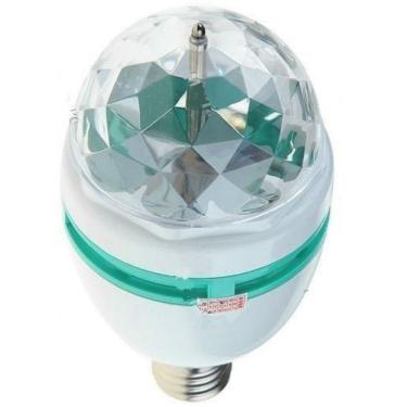 Imagem de Lampada Led Globo Colorido Giratório - Bivolt