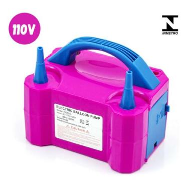Imagem de Inflador Compressor 220v Bomba Balões Bexigas 2 Bicos - Bhstore