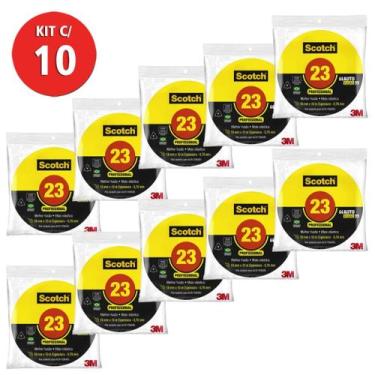 Imagem de Kit 10 Fita Isolante Auto Fusão 23br 3M - 19mm X 2m