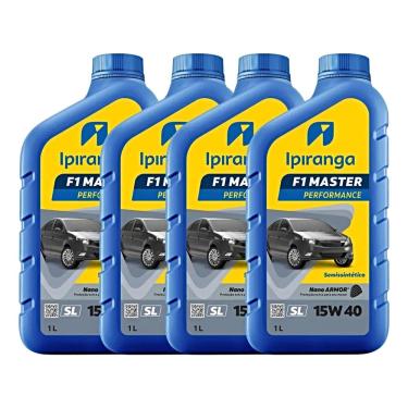 Imagem de Oleo Lubrificante Motor Ipiranga 15W40 Sl Semissintetico 4 Litros